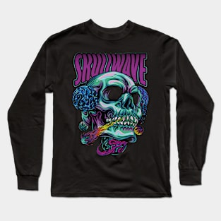 head skull space illustration Long Sleeve T-Shirt